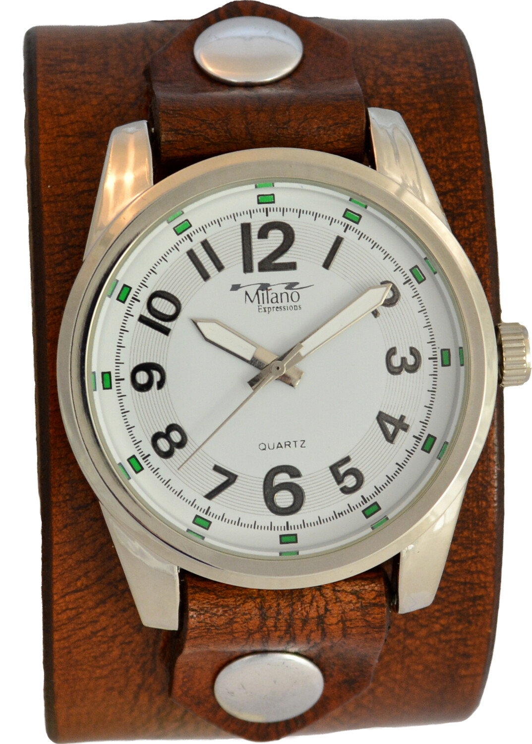 CuffWatches – Leather Cuff Watch – Wrap Around Cuff