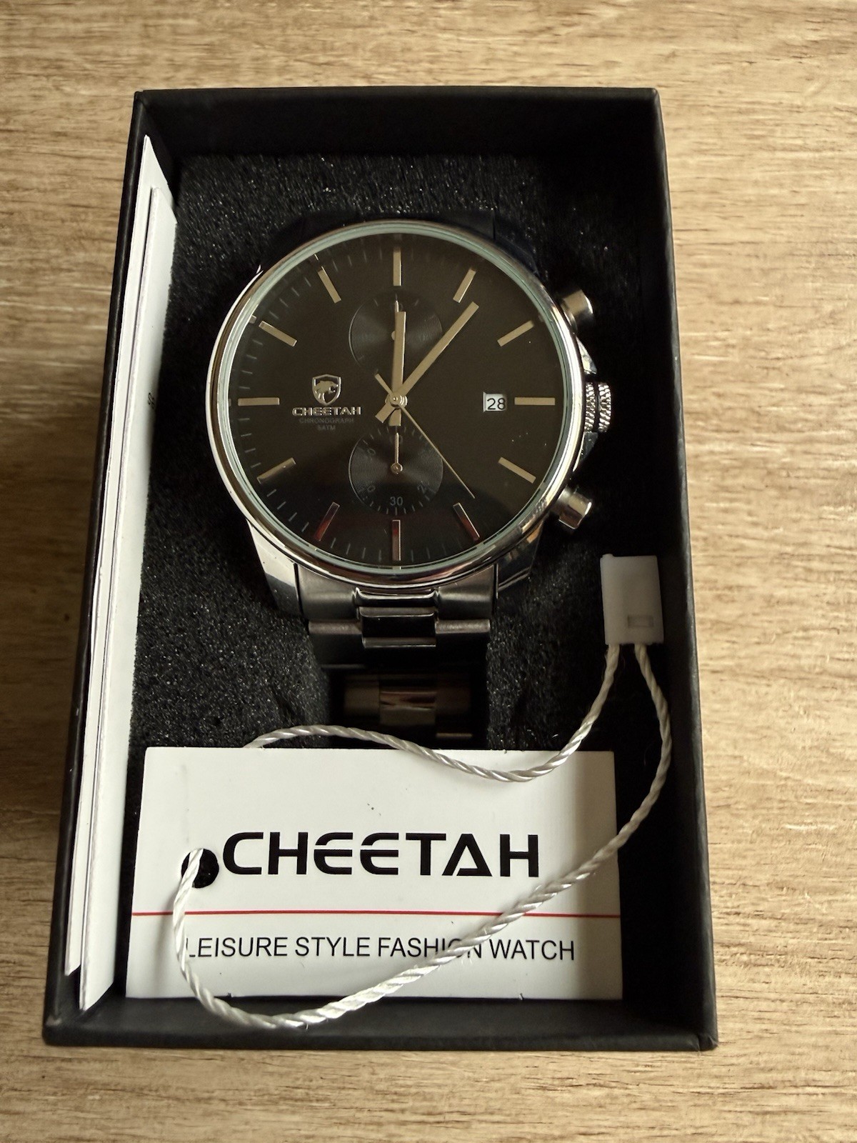 CHEETAH Multifunction Men’s Watch Quartz Analog Stainless Steel Wristwatch New
