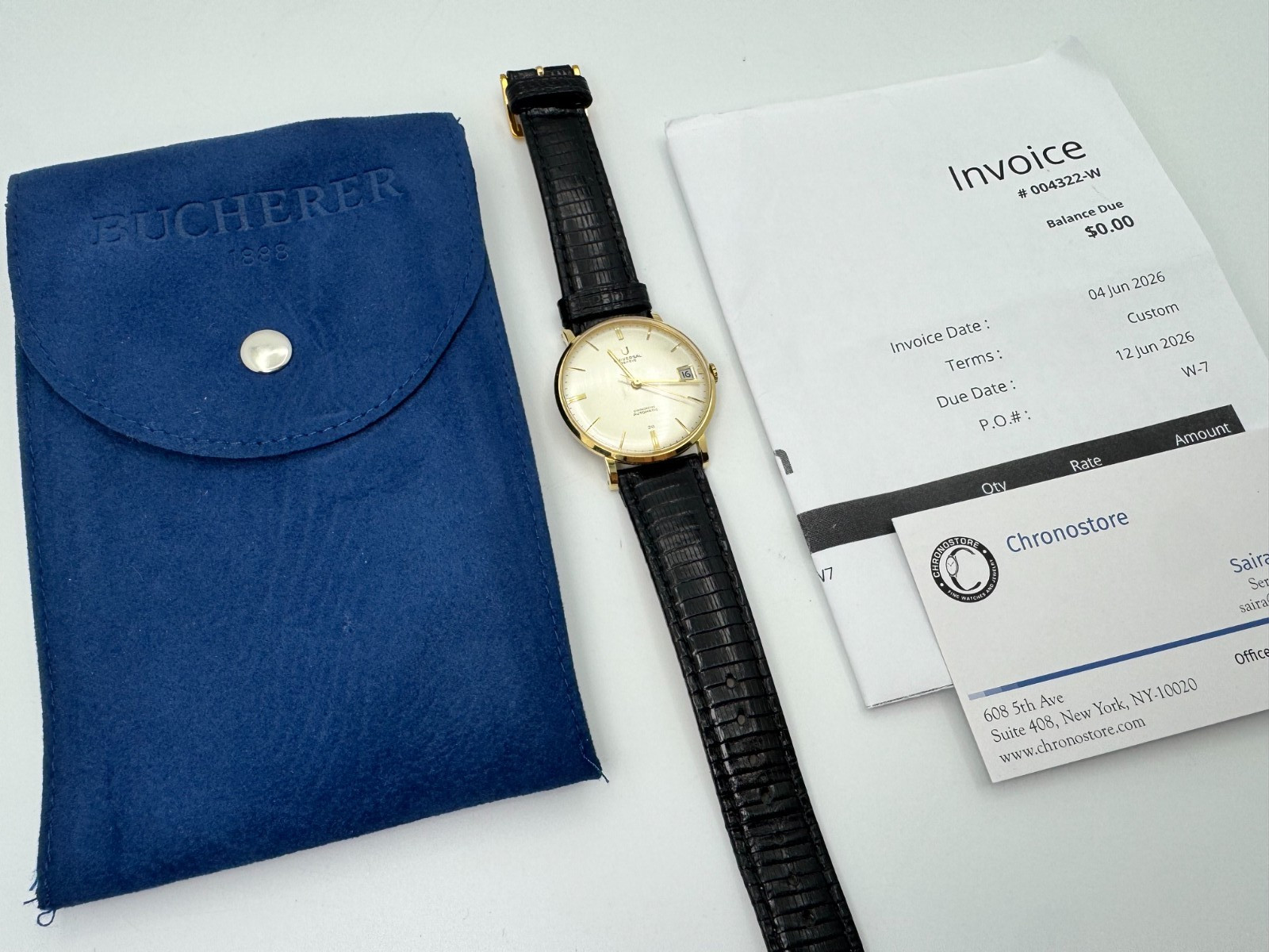 1960s Universal Genève Chronometer Automatic 18K Gold Micro-rotor 218-2