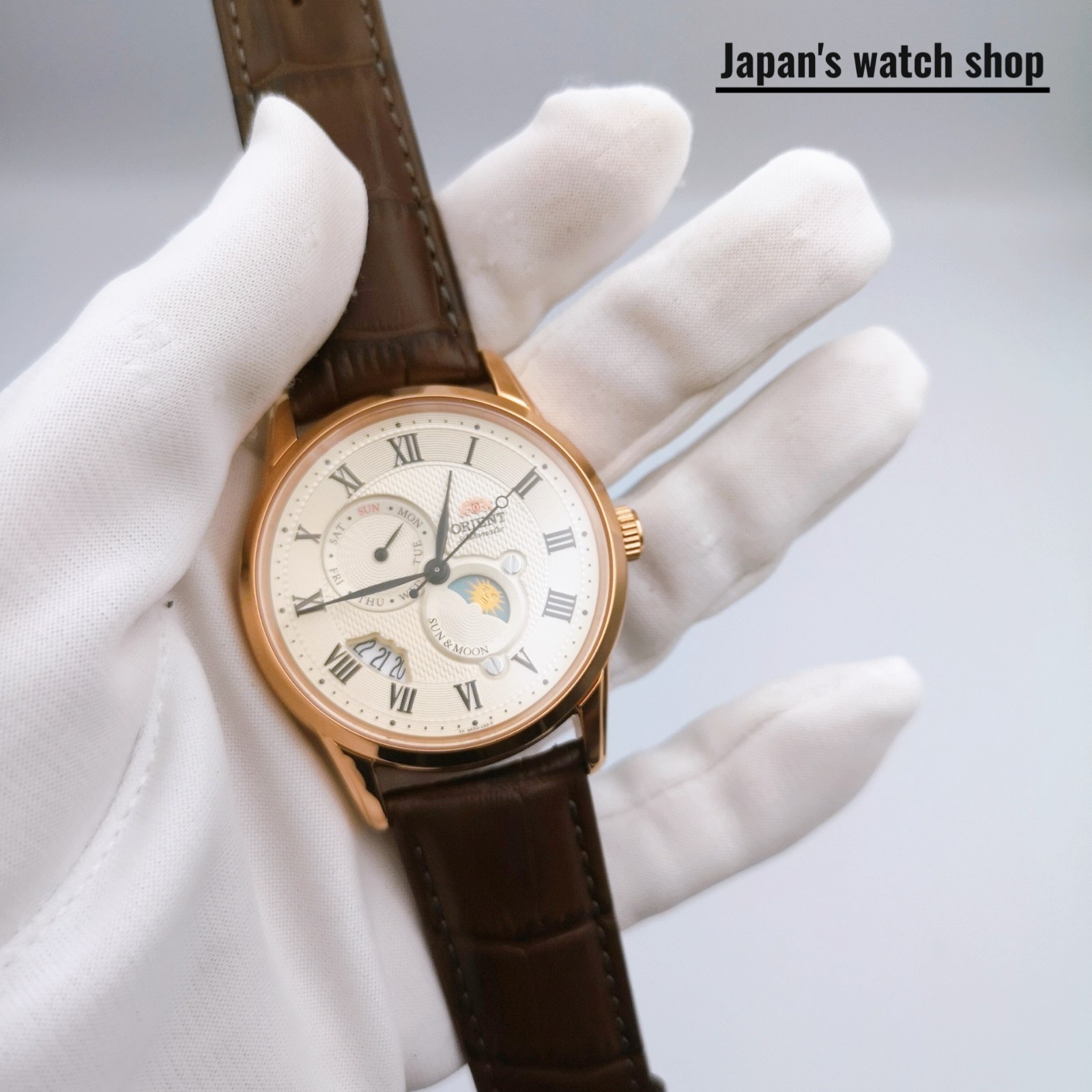 ORIENT ORIENT Classic SUN & MOON RN-AK0001S Brown Men’s Watch New in Box