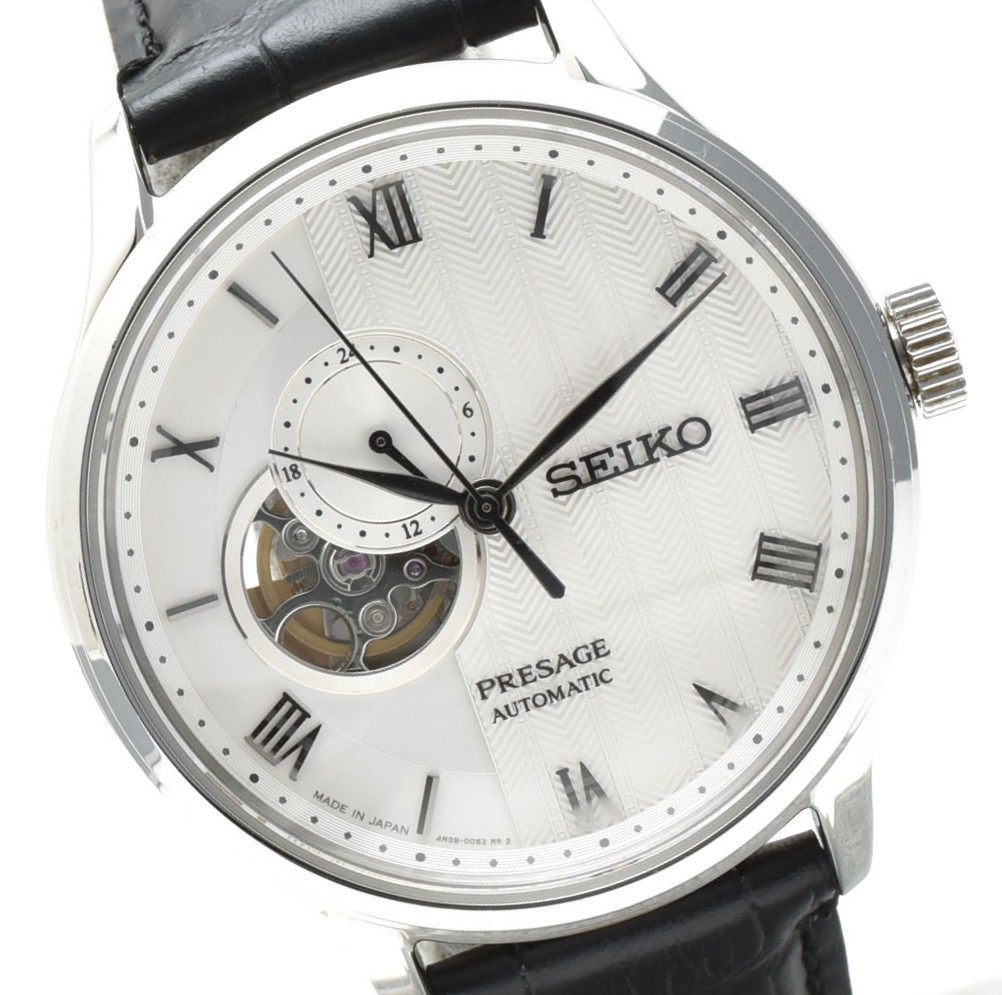 【Near MINT】 Seiko Presage SARY095 4R39-00W0 White Dial Automatic Men’s Watch