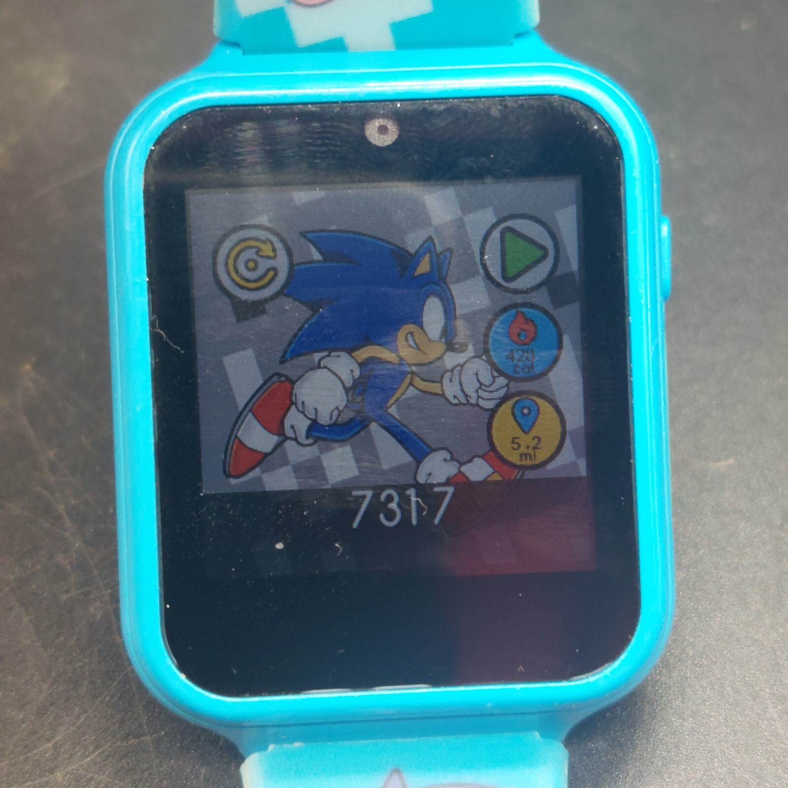 Sega Sonic The Hedgehog Interactive Kid’s Watch Blue Accutime Camera Games Video