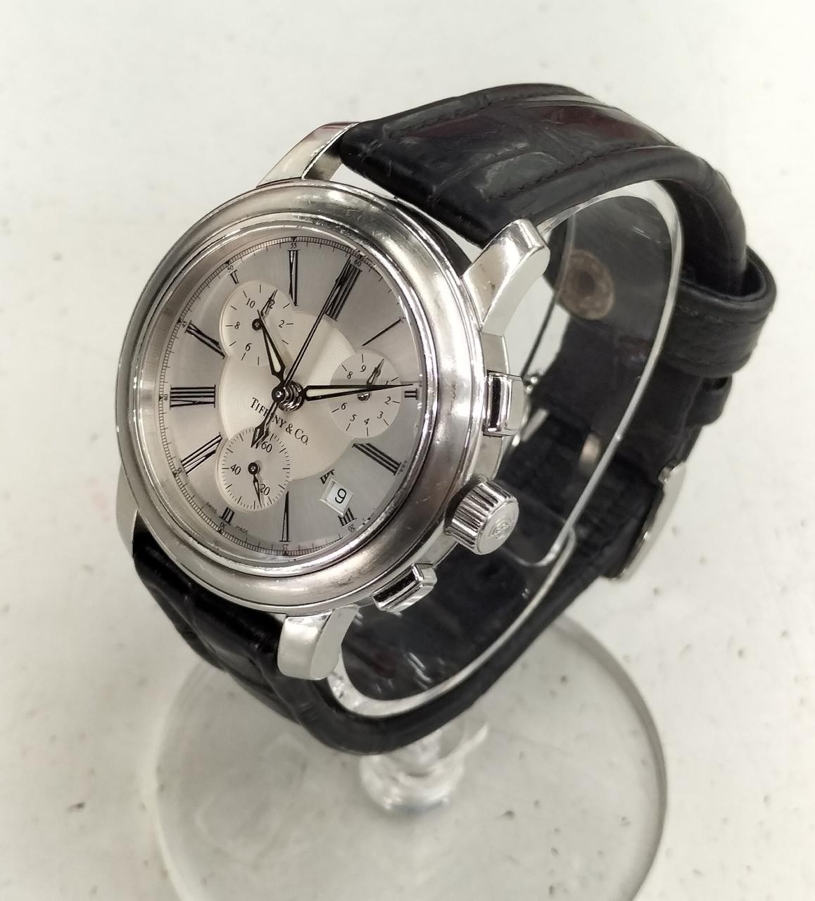 [B1N] Tiffany & Co. Mark Round Stainless Steel Quartz Analog Watch [x9s]