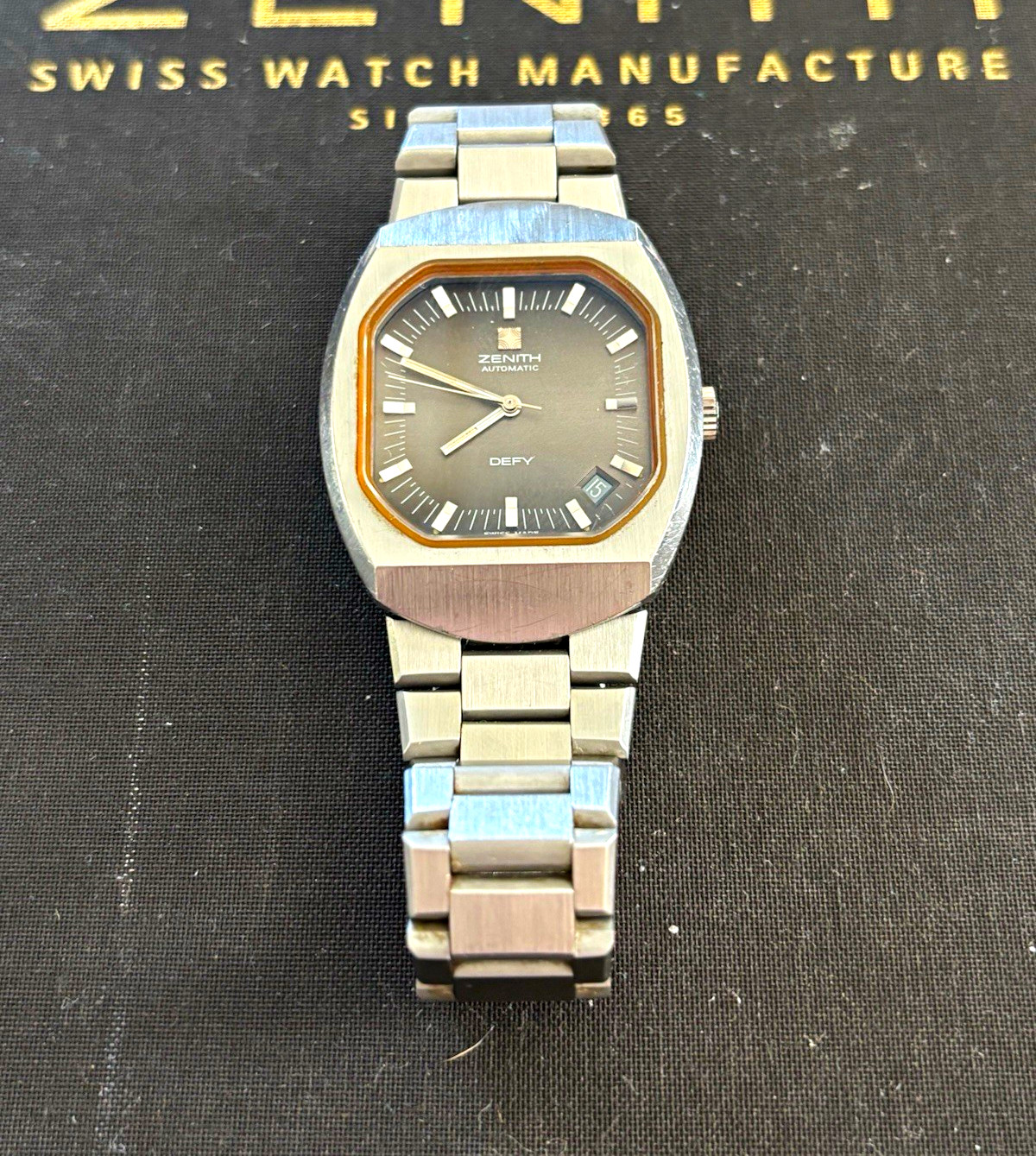 Zenith Defy / Surf Automatic Vintage 1970s Gray