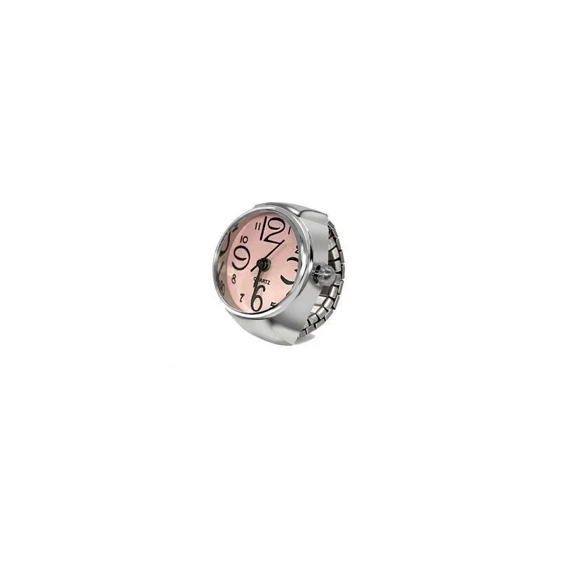 Men Women Creative round Elastic Quartz Finger Ring Watch Fashion Couple Watch f