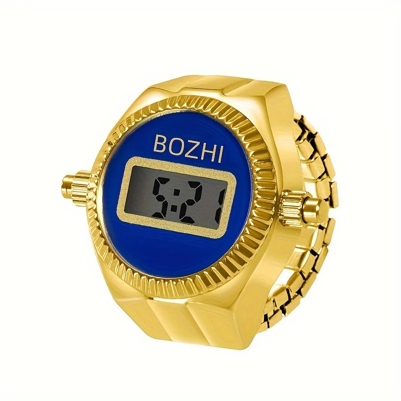 Ring Electronic Watch Can See The Time Creative Ring Finger Watch Simple Men