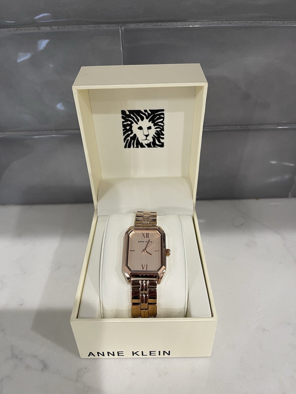 Anne Klein Womens Watch, AK/3774RGRG Rose Gold, Elegant Dress Watch, Pink Gold