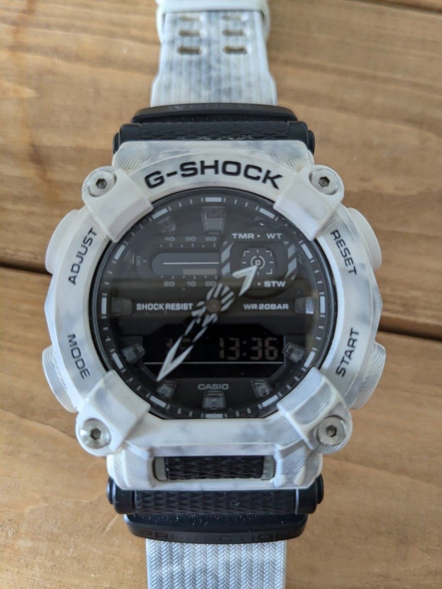 White Camouflage Looks Cool G SHOCK GA 2100 7AJF Casioak