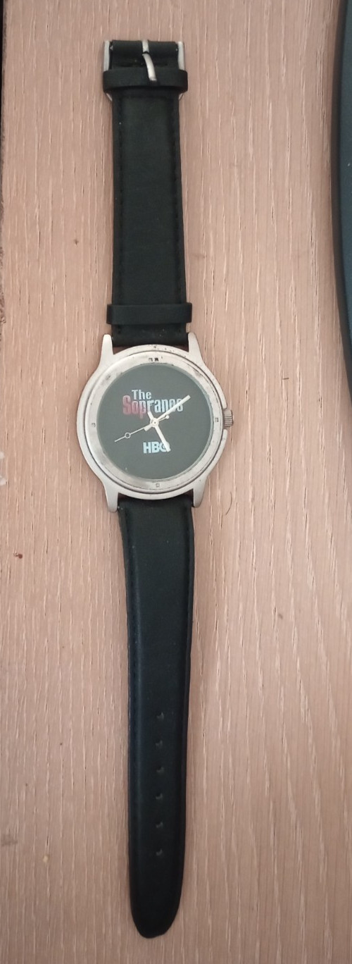 The Sopranos Promo Watch with Blood Splatter Dial Sweda with Leather band