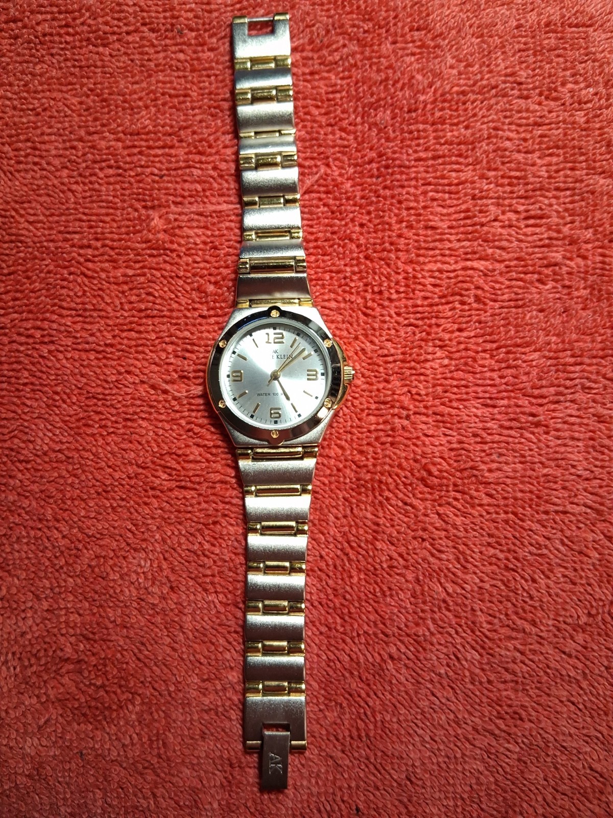 Anne Klein Women’s Watch 10-8655 Silver Dial Two Tone Bracelet NEW BATTERY RUNS!