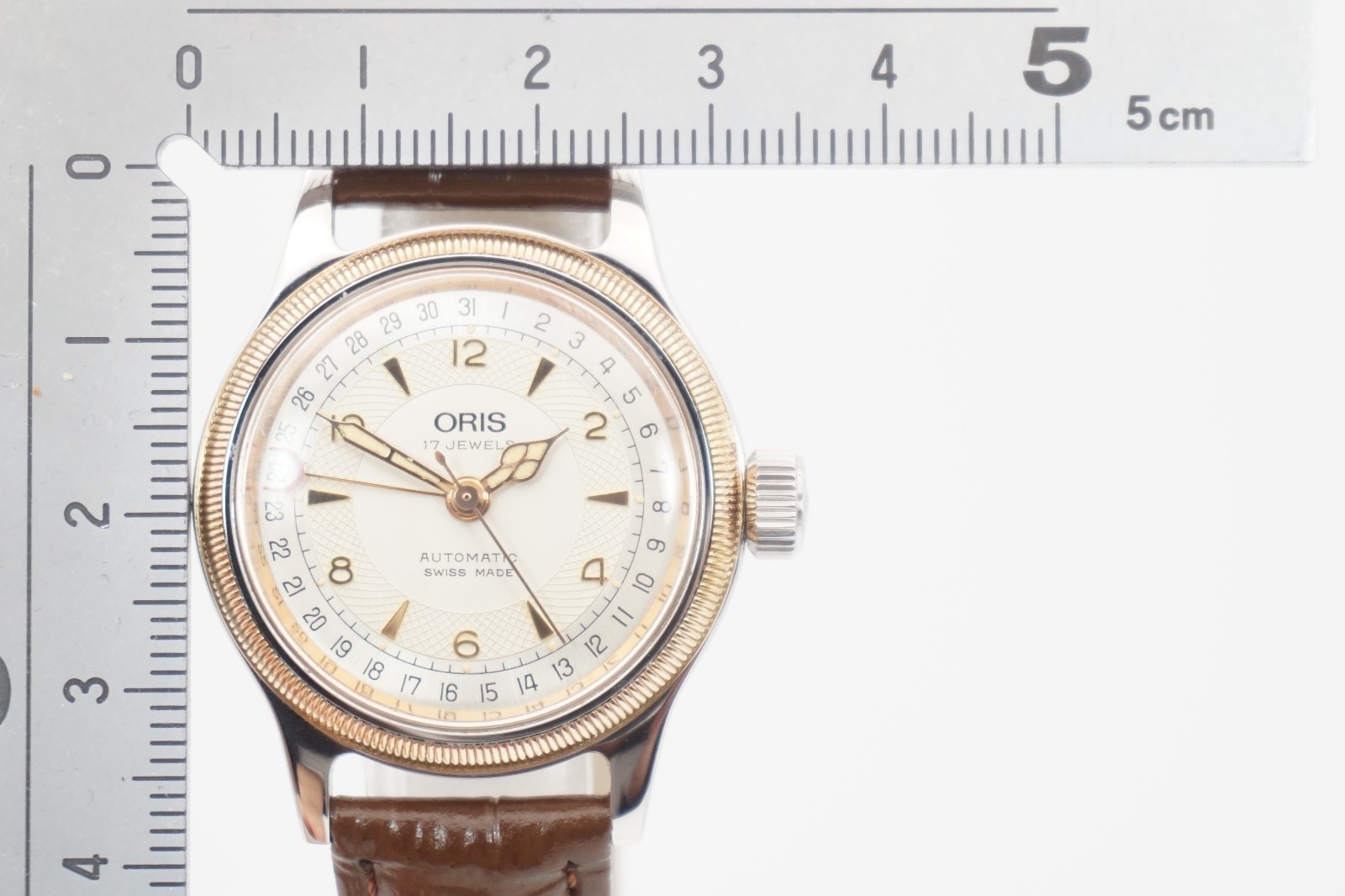 Vintage Oris Big Crown Pointer Date 7400B Automatic 32mm Silver Unisex Watch