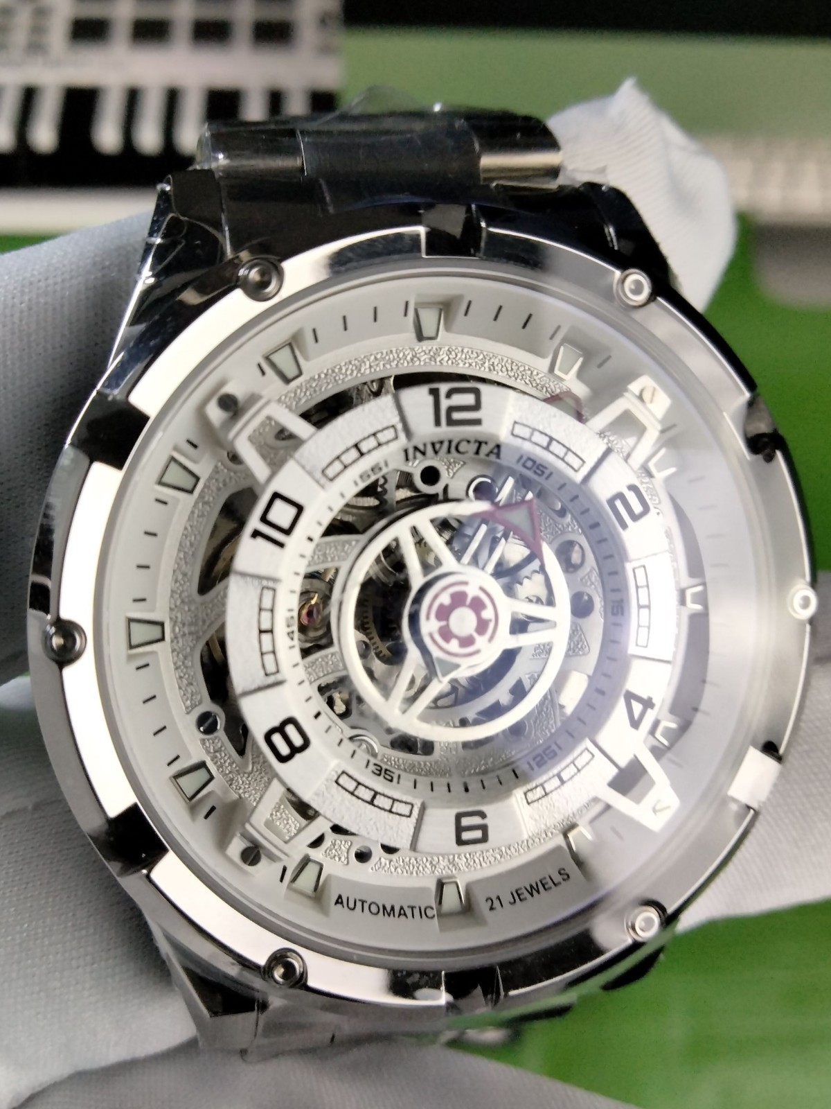 Invicta Racing Inter. Mechanical Automatic Stainless Steel Men’s Watch 21 Jewels