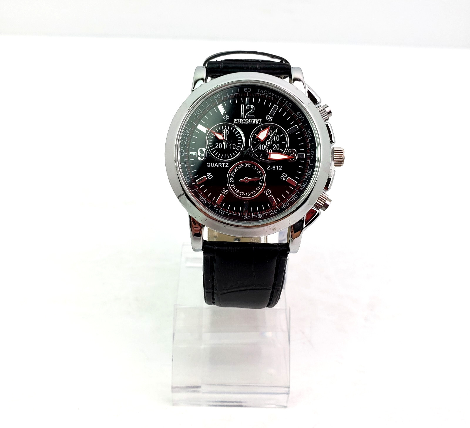 Unbranded Fashion Costume Adult Black Face Black Band Watch NEEDS BATTERY