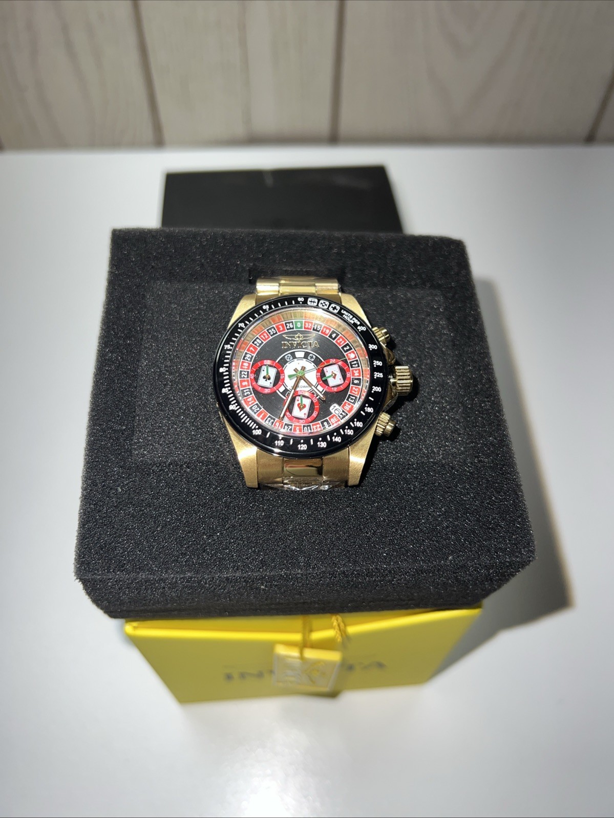 INVICTA 44644 SPEEDWAY ROULETTE CASINO GMT CHRONOGRAPH NIB