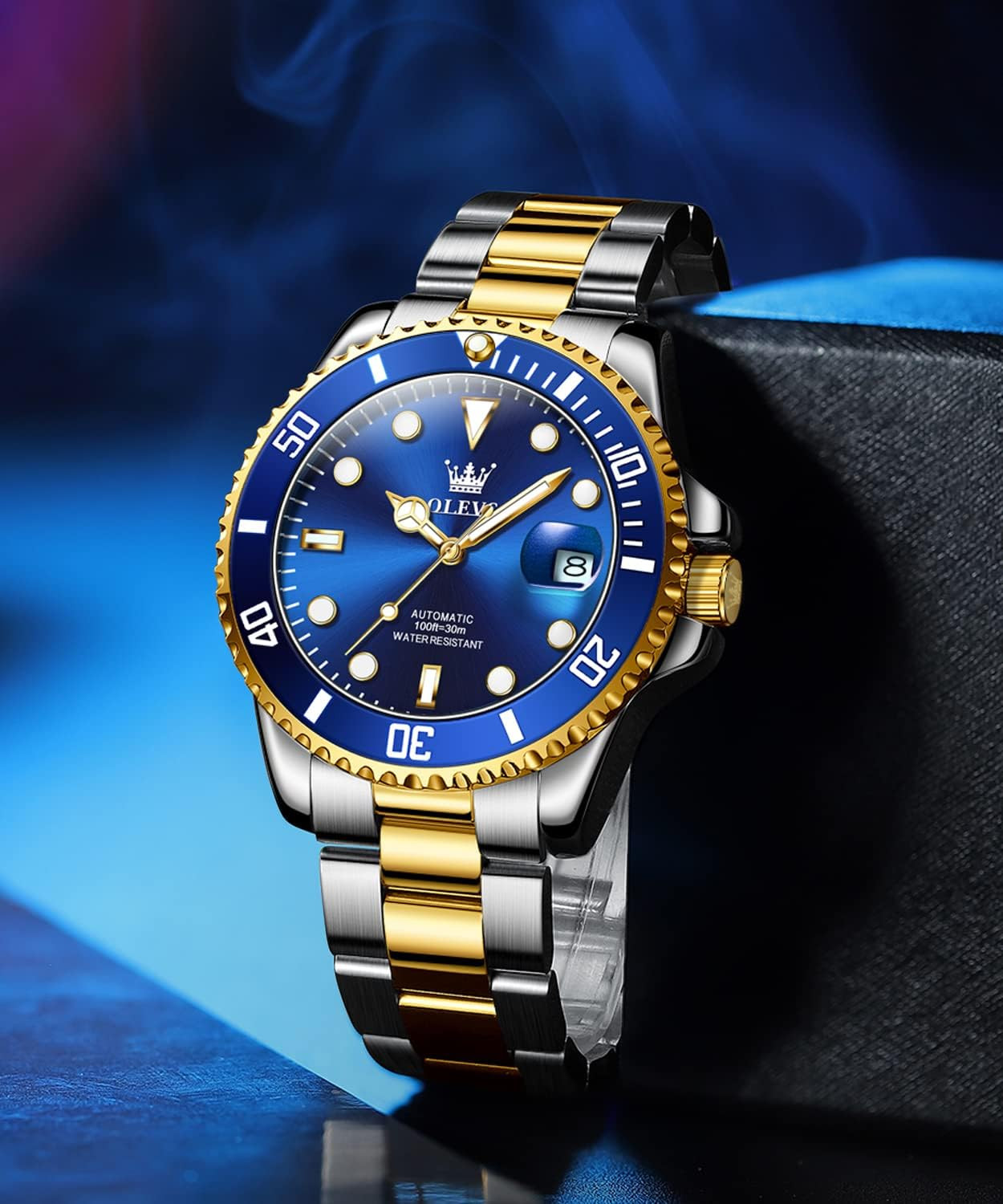 Luxury Men’s Waterproof Automatic Watch – Big Face & Luminous Design