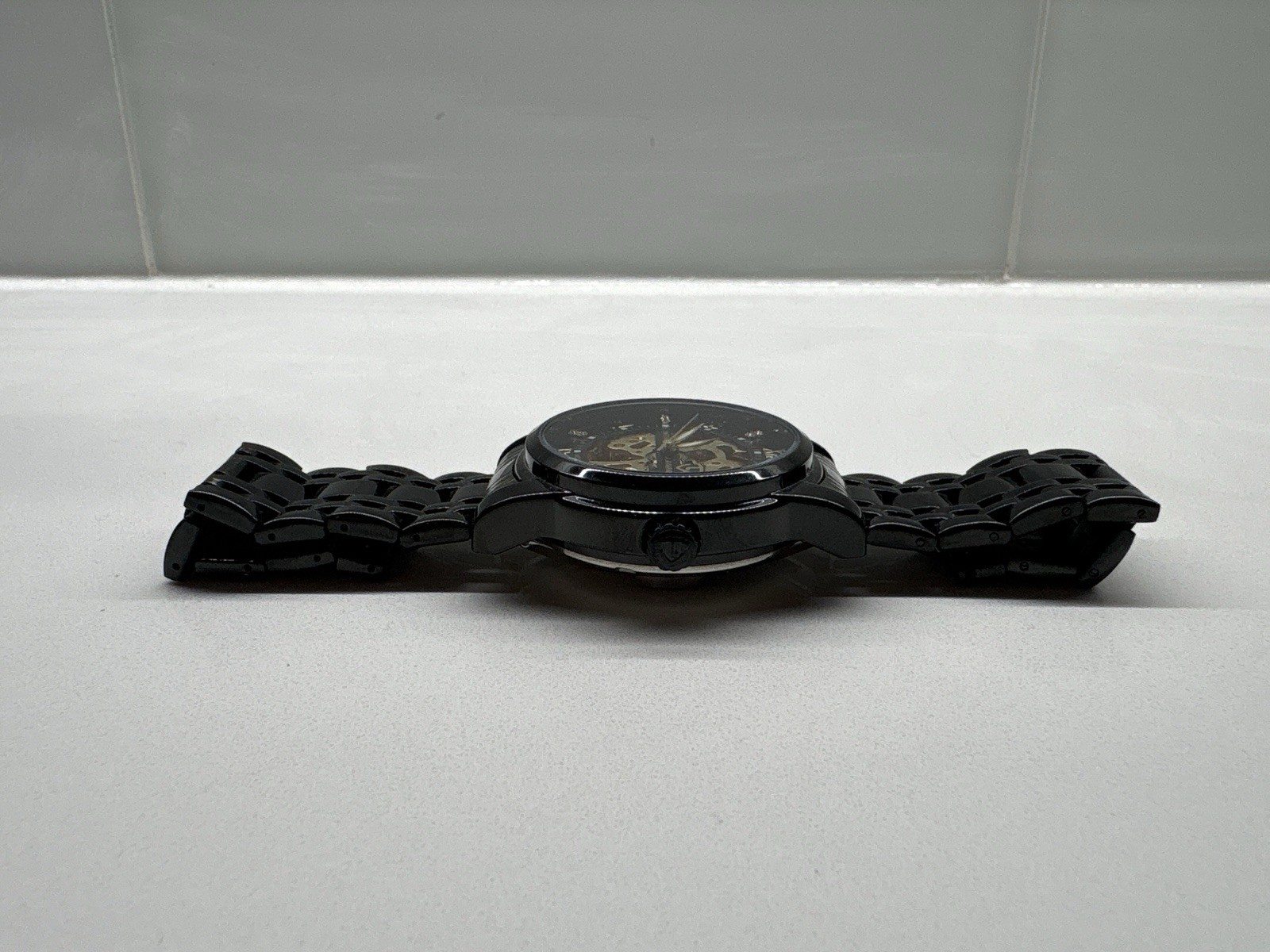 Lavaredo L6610 Automatic Skeleton Dial Wristwatch Black Stainless Steel