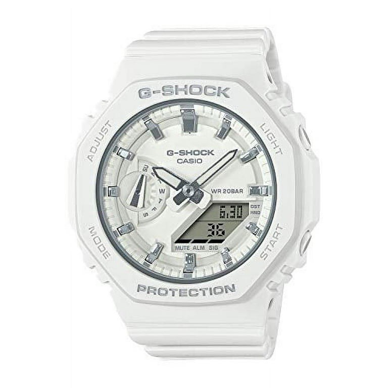 Casio G-SHOCK White & Silver Analog-Digital Quartz 200m Watch w/ Box Manuals
