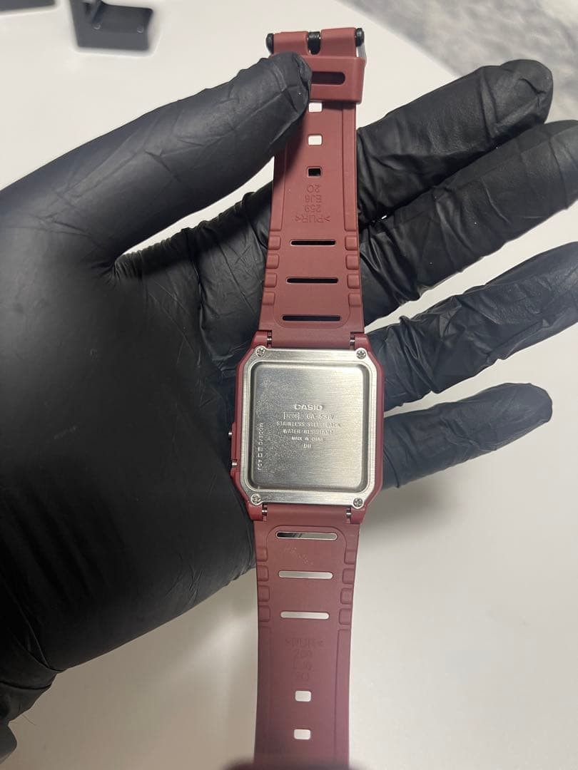 Casio CA-53W Digital Databank Watch 4 Color Set – Black, Red, White, Blue
