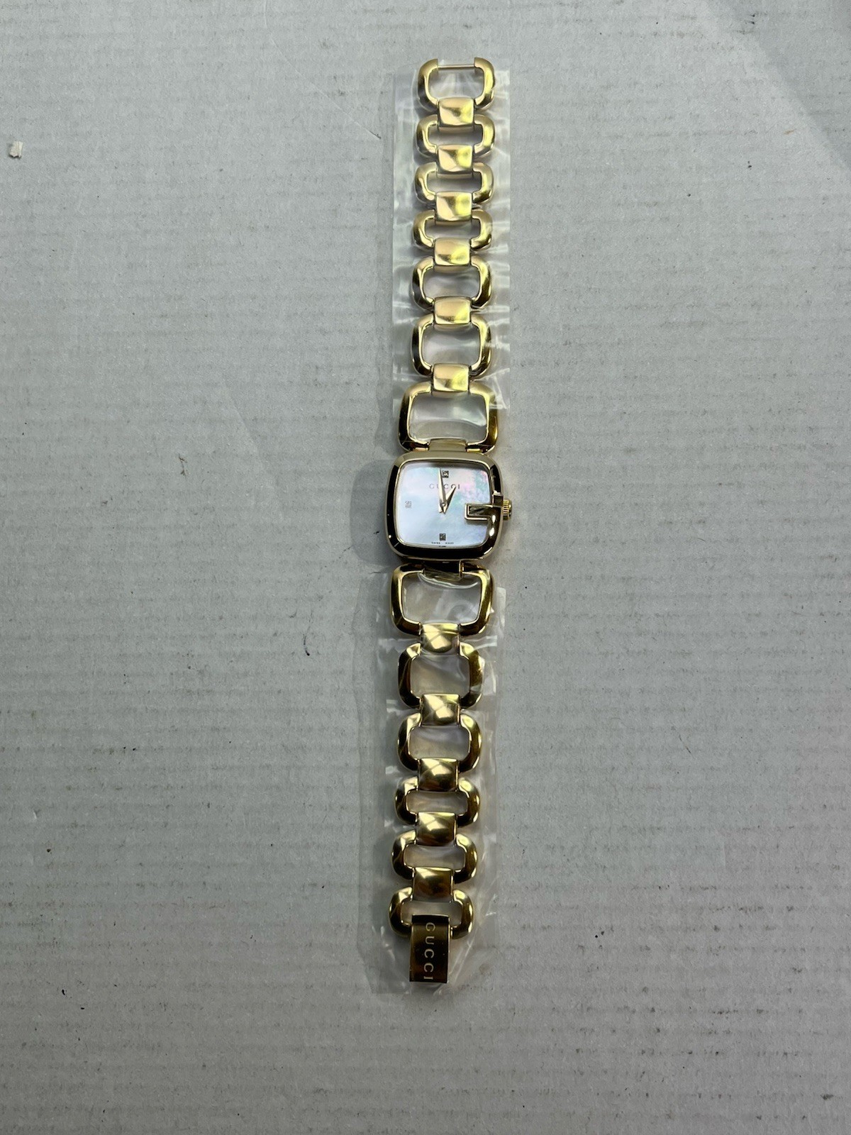 GUCCI Watch G Collection 125.5 Diamond Index Square Index G B