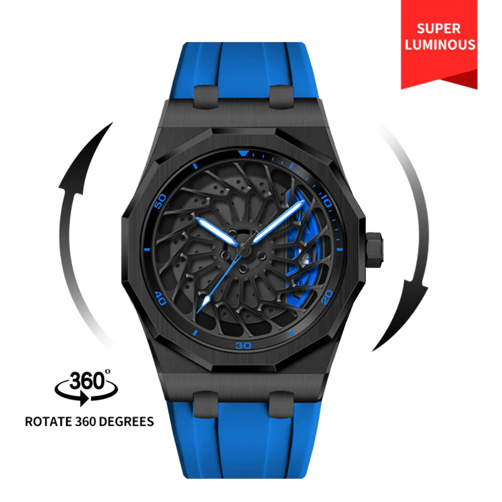 Babusar Bee-Em I8 – Spinning – Car Wheel Watches