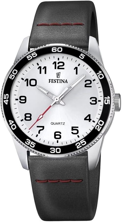 FESTINA F16906/A Kids Silver Dial Stainless Steel Quartz Watch 2 Year Warranty