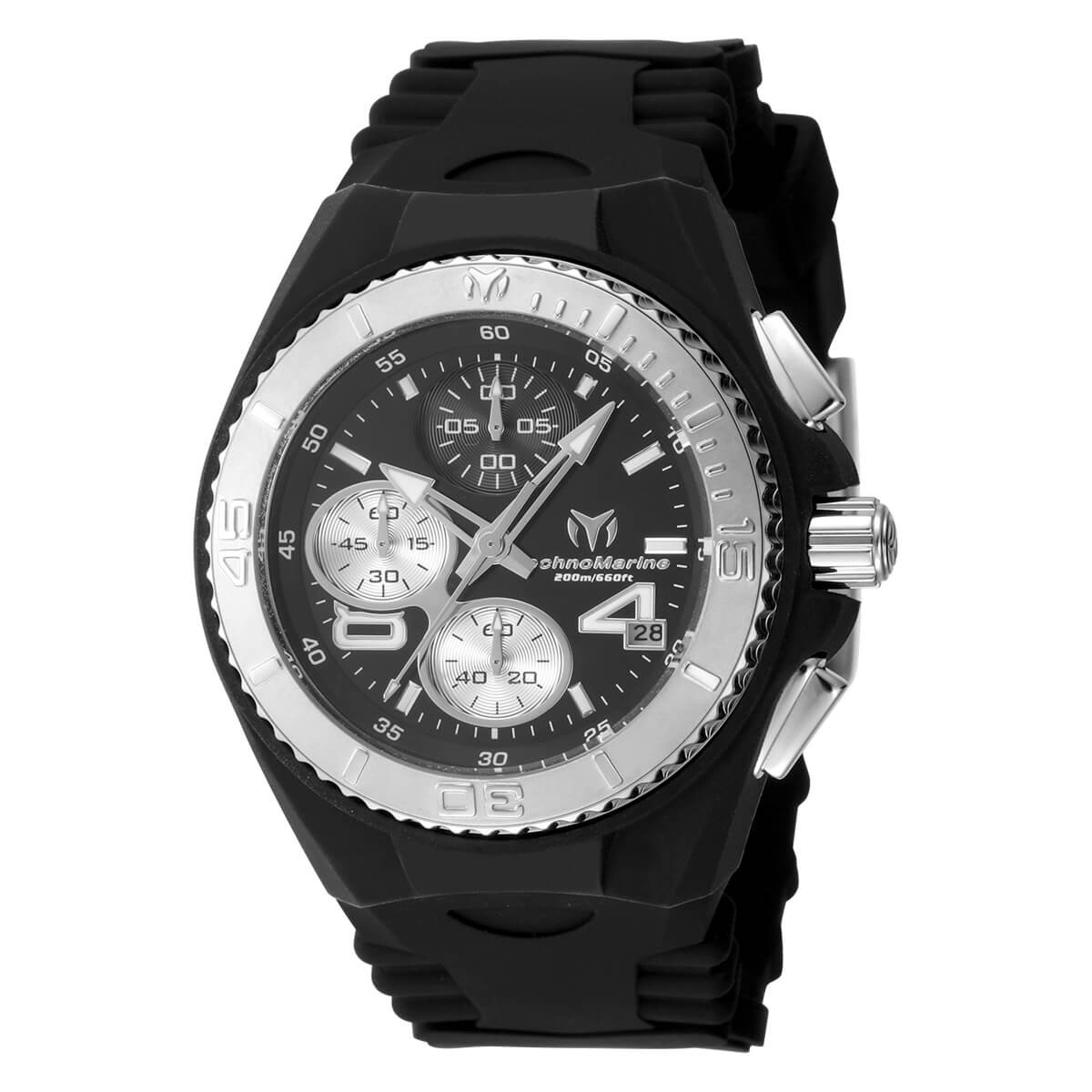 Technomarine Women’s Watch Chronograph Grey Dial Silicone Rubber Strap TM-115099