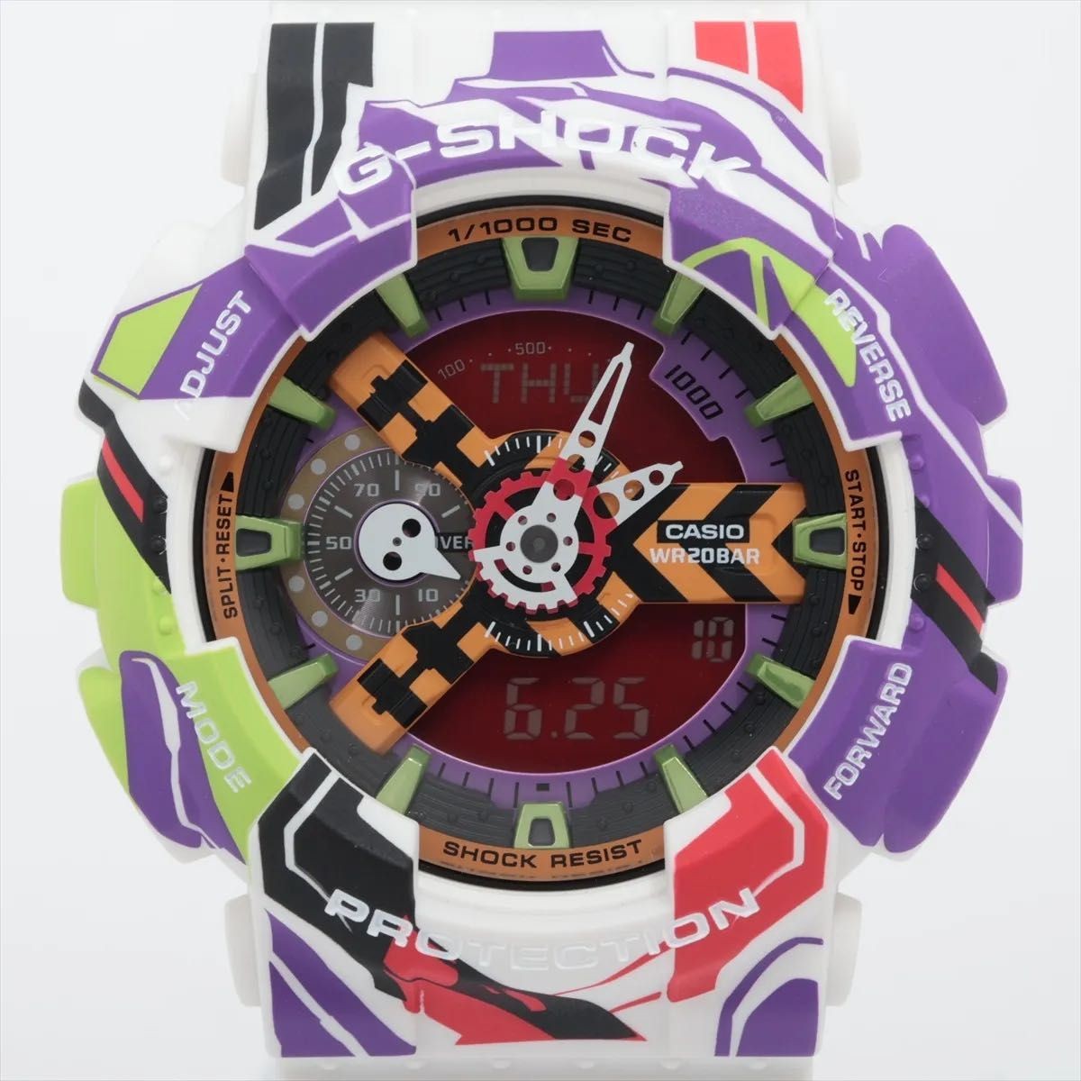 G SHOCK Analog Digital Evangelion Collaboration Watch GA 110EVA30 7AJR NEON GENE