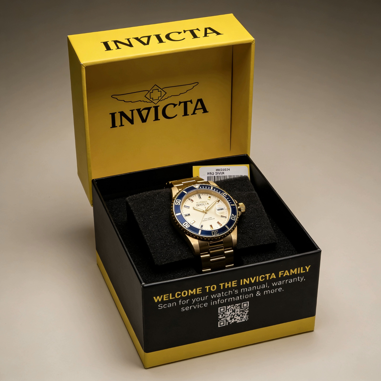 Invicta 49886 Pro Diver Jet Setter Men 40mm Gold Steel Silver Dial Quartz Watch