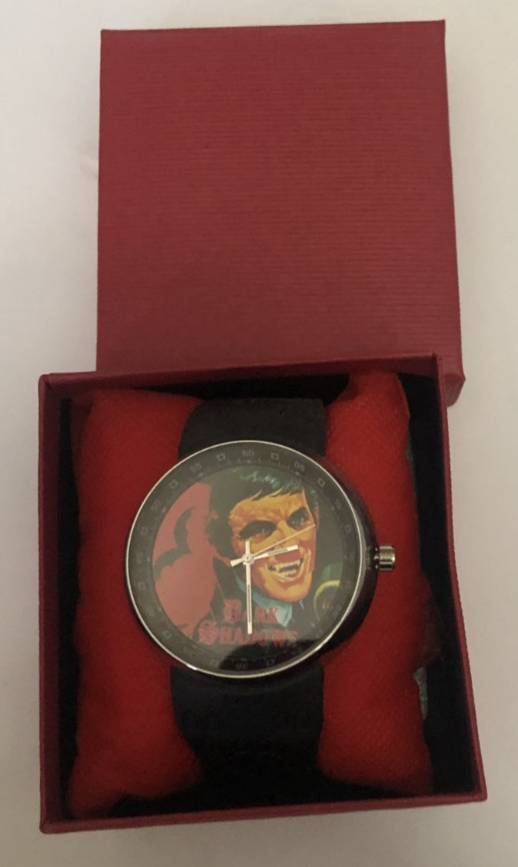 DARK SHADOWS vintage Barnabas Collins metal wristwatch in red box