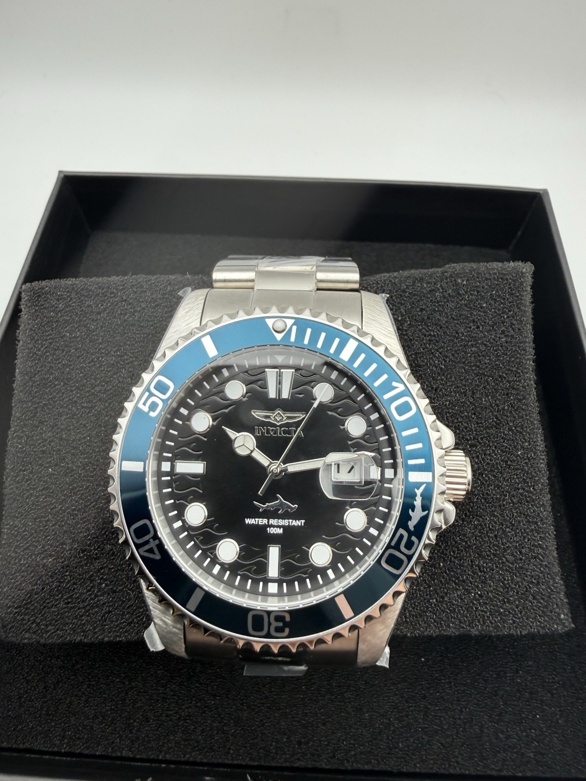 NEW 43mm INVICTA PRO DIVER SELAXIS SILVER TONE SS BRACELET 50942 WATCH