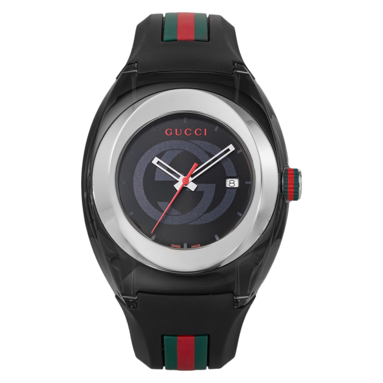 Unused GUCCI YA137101 Black Stainless Unisex Watch in Box