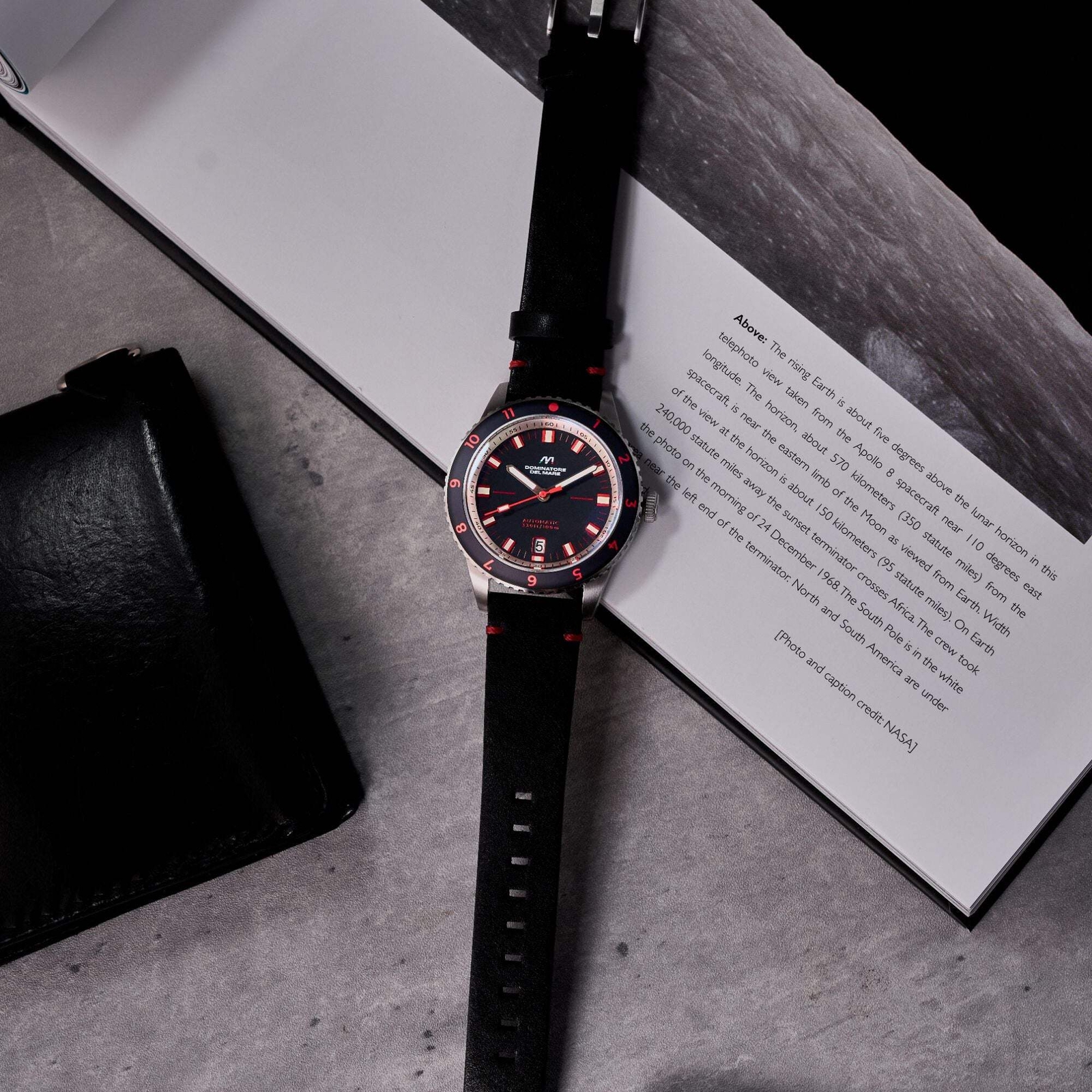 Tropea Automatic Black / Black Leather | Black Dial Wristwatch DD-8026-02