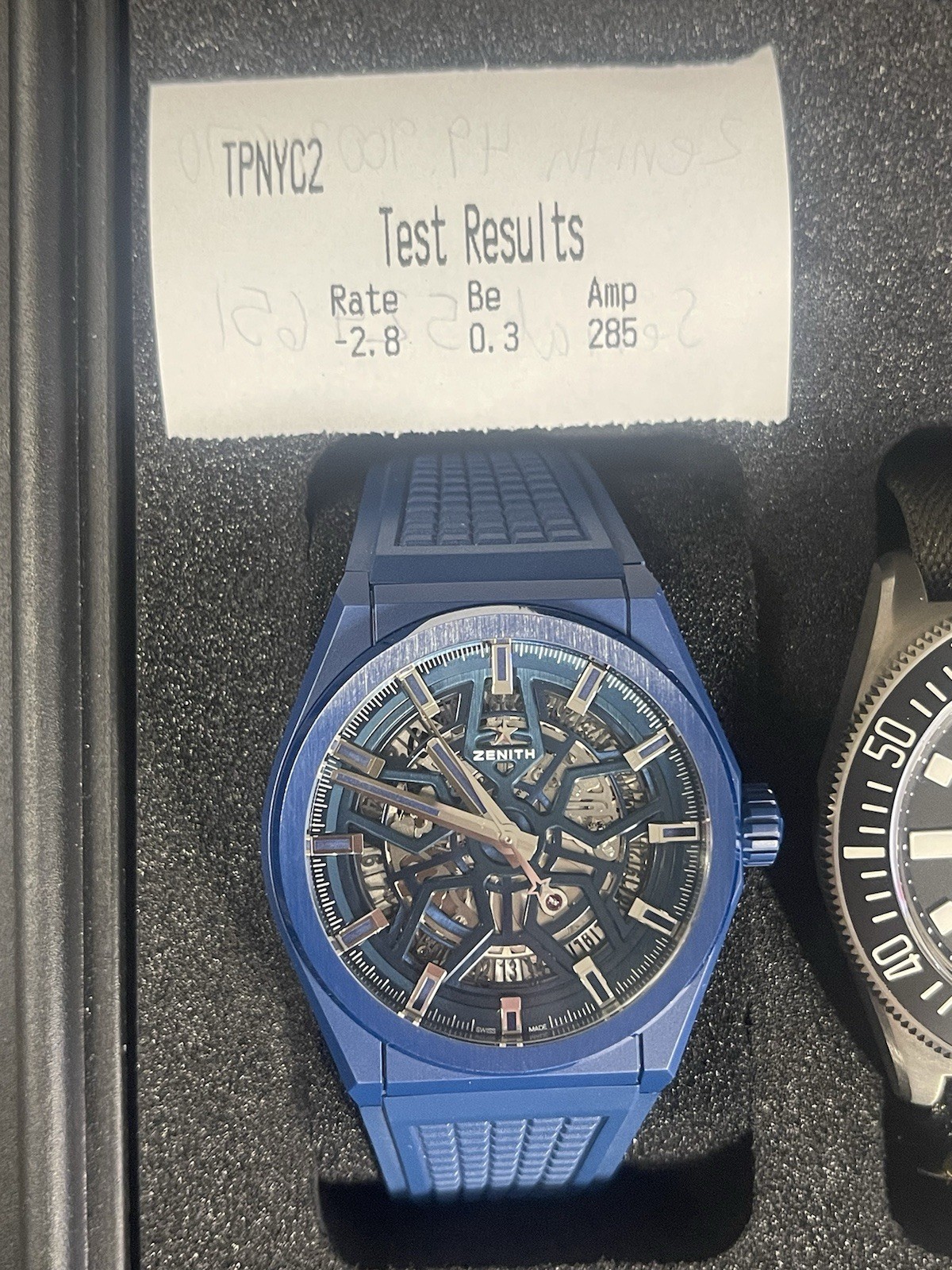 Zenith DEFY Classic Automatic Rare Blue Ceramic Skeleton, 49.9003.670/51.R793