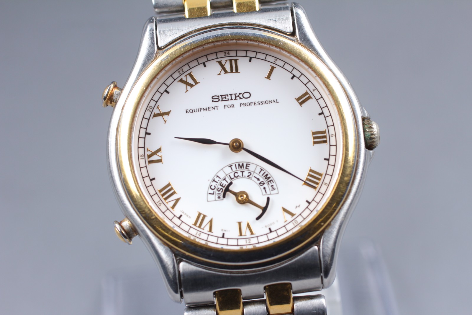 READ!! Vintage 1986 Seiko Equipment For Professional 8M11-6000 Qz Men’s Watch