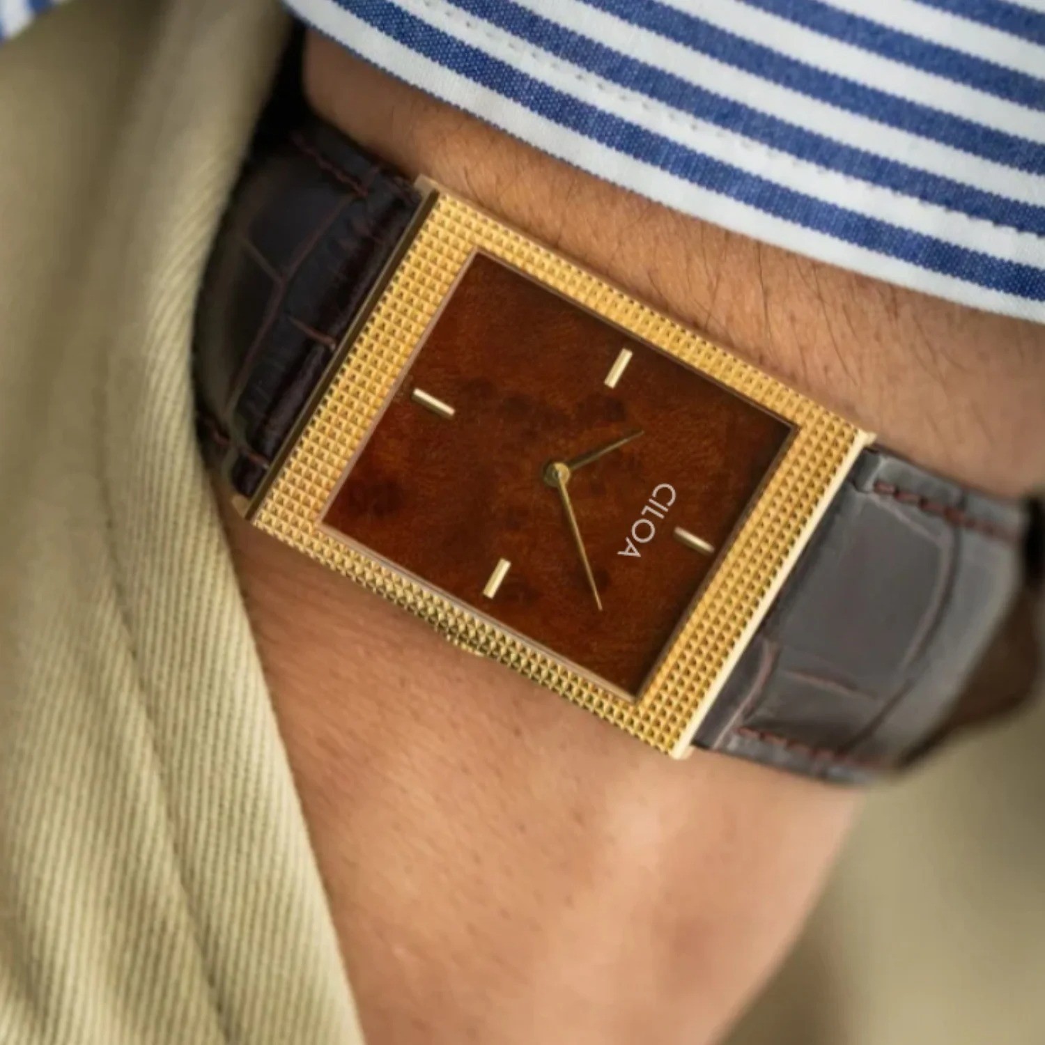 Quartz Square Watch for Men Women Tank Watch Luxury Gift Waterproof Wristwatch