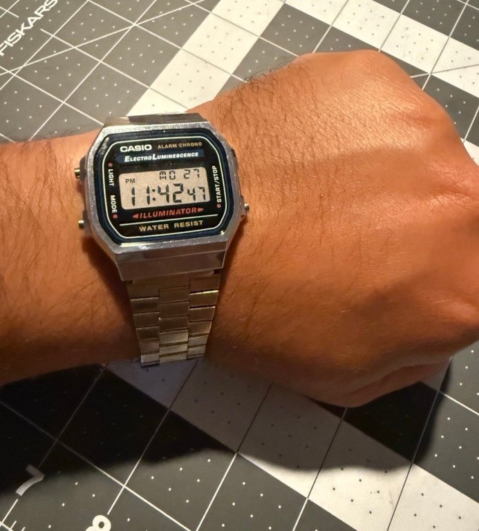 Digital Casio A-168 watch