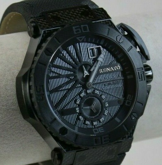 Men’s Renato Swiss Made Wilde Beast II Extreme Watch, Ronda 7004, Black Dial