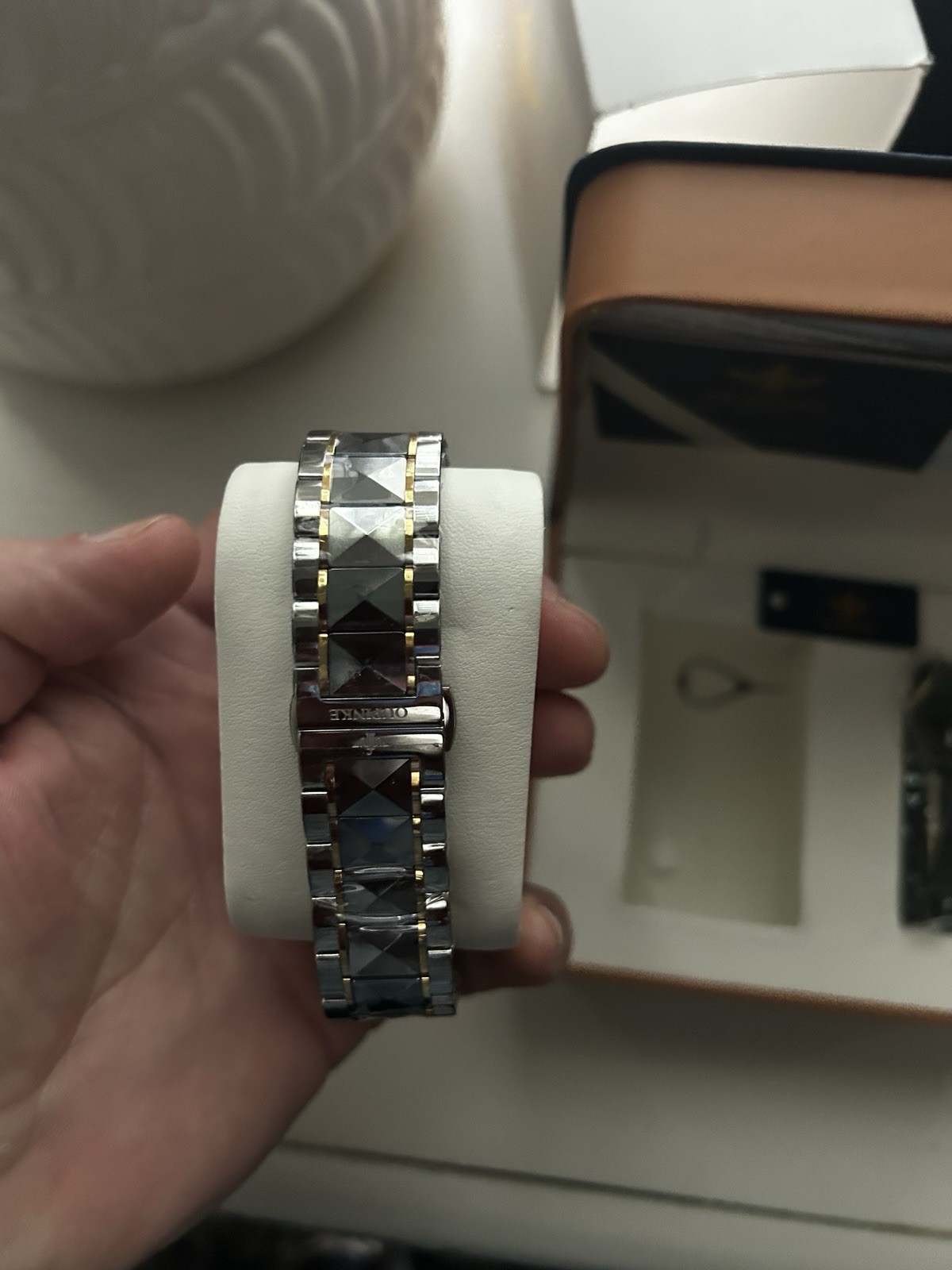 OUPINKE Skeleton Automatic Watch Green