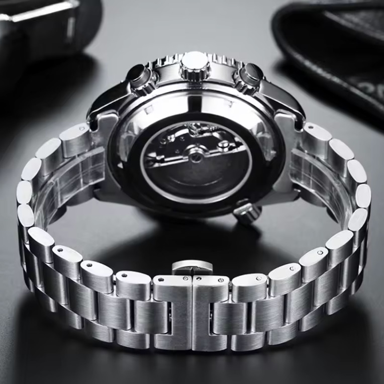 PAULAREIS Luxury Automatic Watch Men Stainless Steel Watch For Men