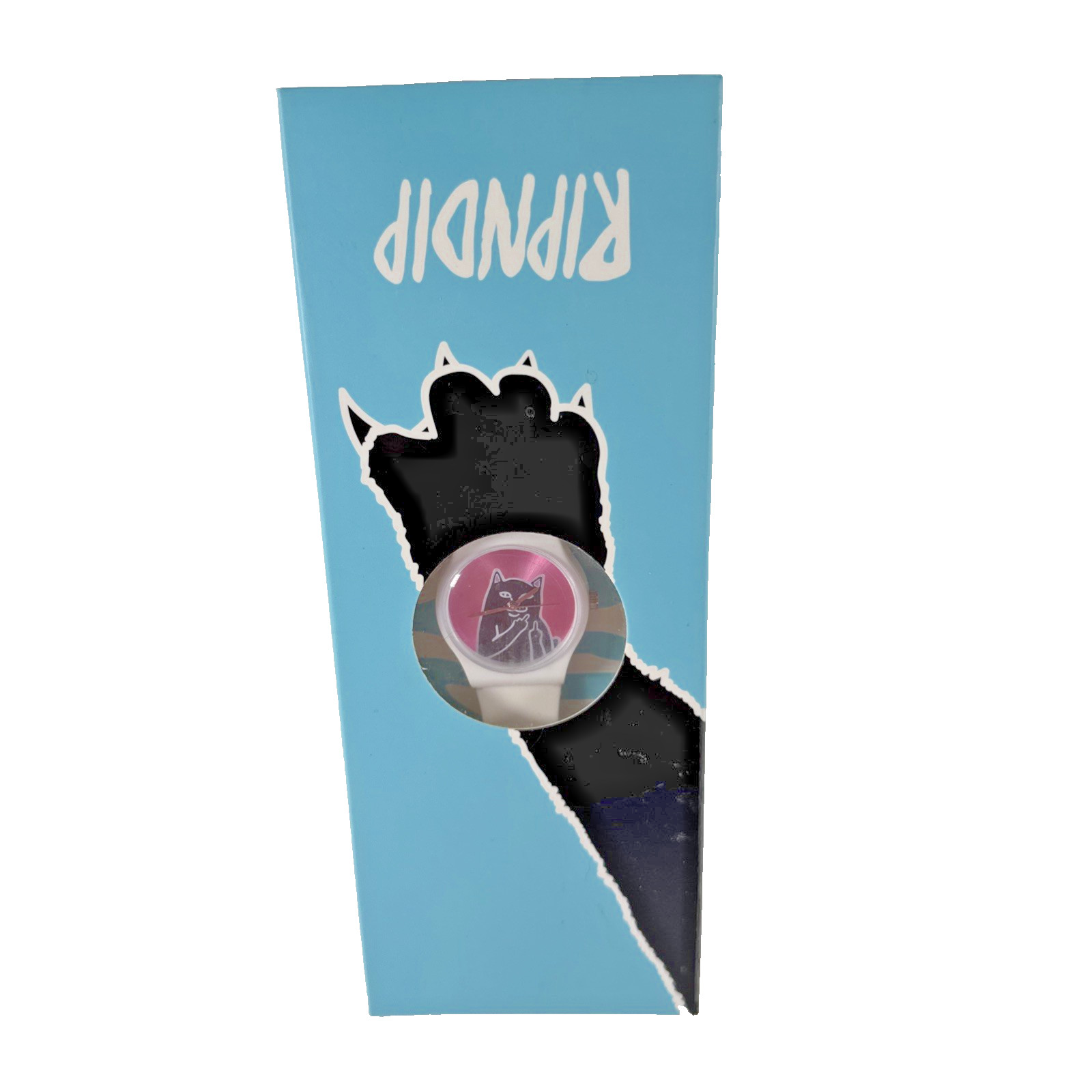 NOS? RIPNDIP Lord Nermal Watch *Needs Battery* Original Box PINK w BLACK CAT
