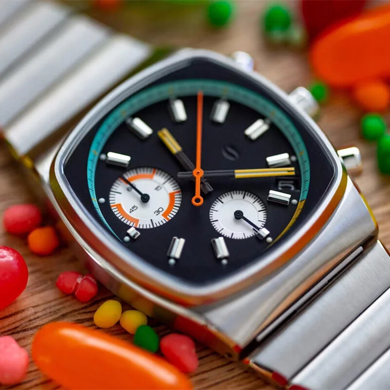 Mens CILOA Quartz Retro automatic Movement Stainless Steel Waterproof Watches