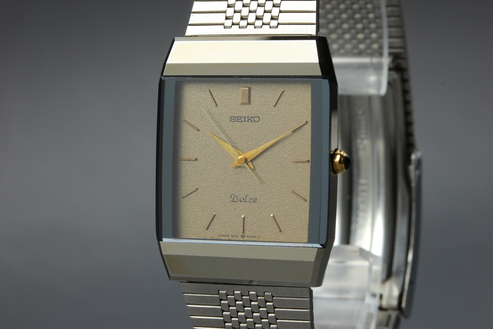 MINT Vintage 1985 Seiko Dolce 9531-5060 Tungsten Gold HAQ Qz 26mm Men’s Watch