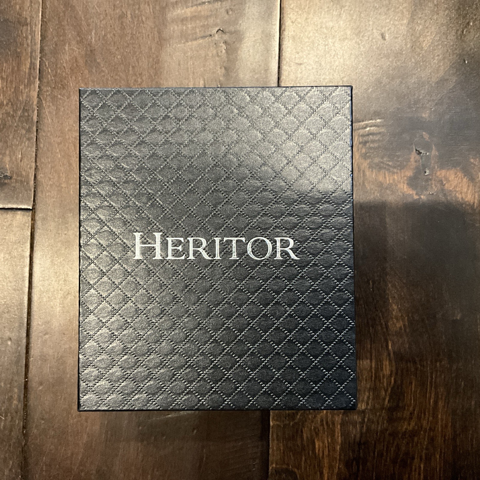 Heritor Automatic Pocket Watch Style Open Heart Big Date Day Month Mens Watch