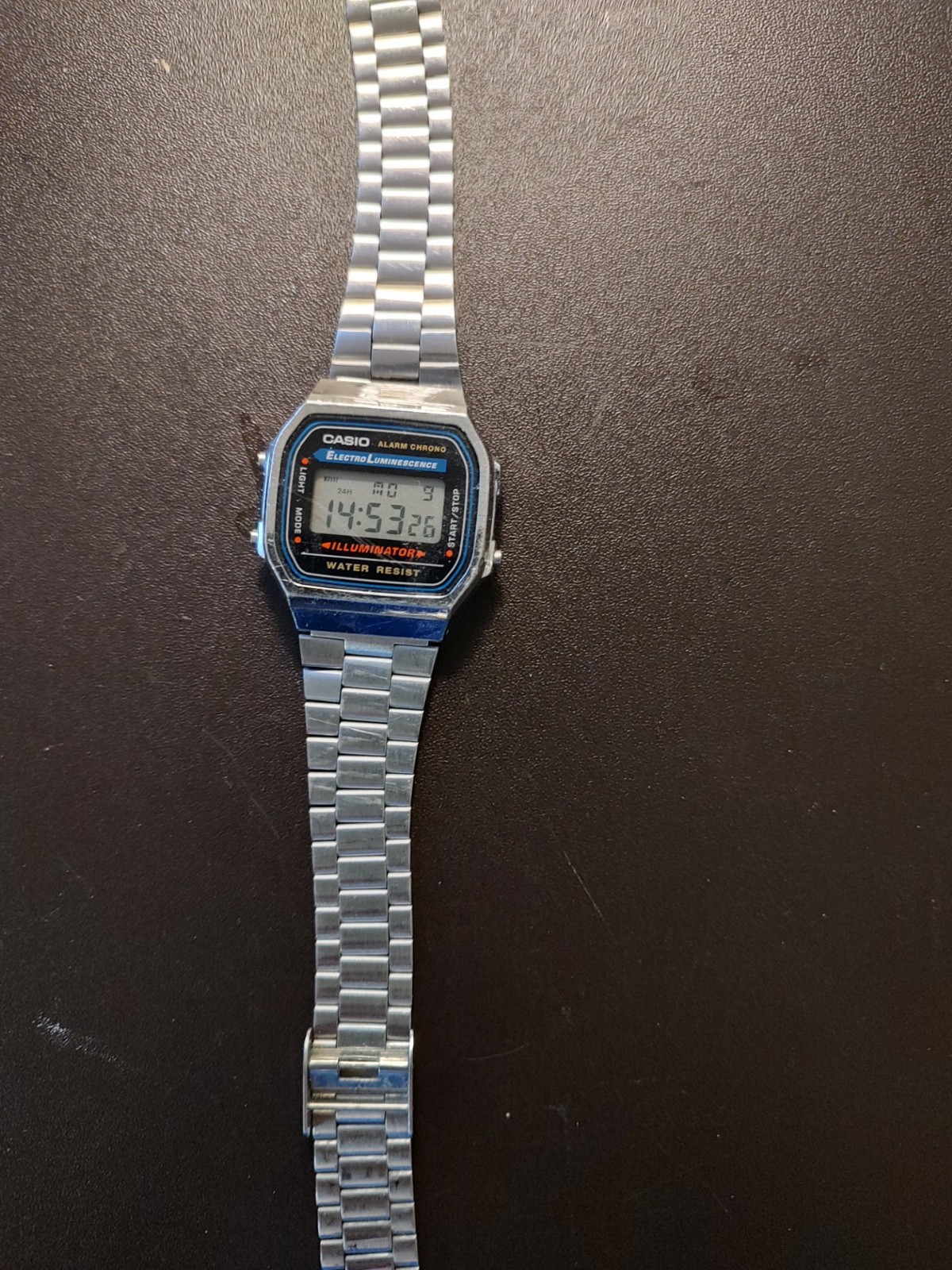 Casio Digital Illuminator A168 Watch-working