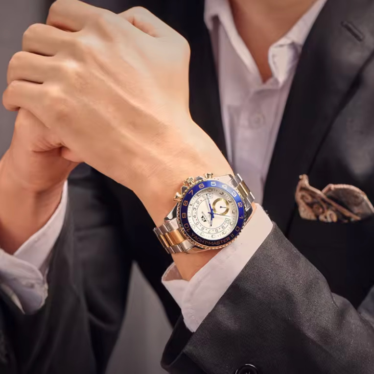 PAULAREIS Automatic Self Wind Mechanical Watches for Men Stainless Steel Watch