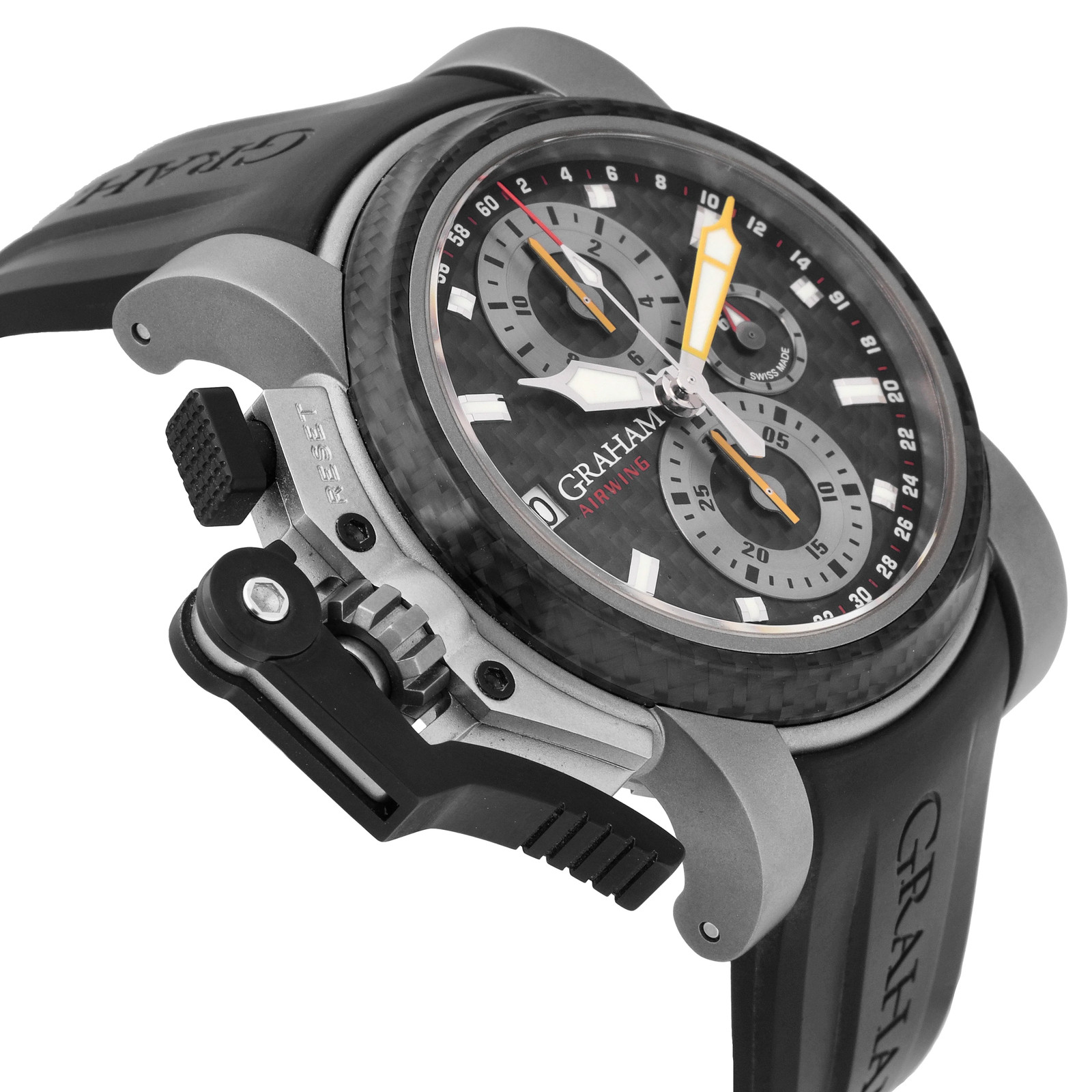 Graham Chronofighter Oversize Titanium 47mm Automatic Mens Watch 2OVKI.B09A.K10B