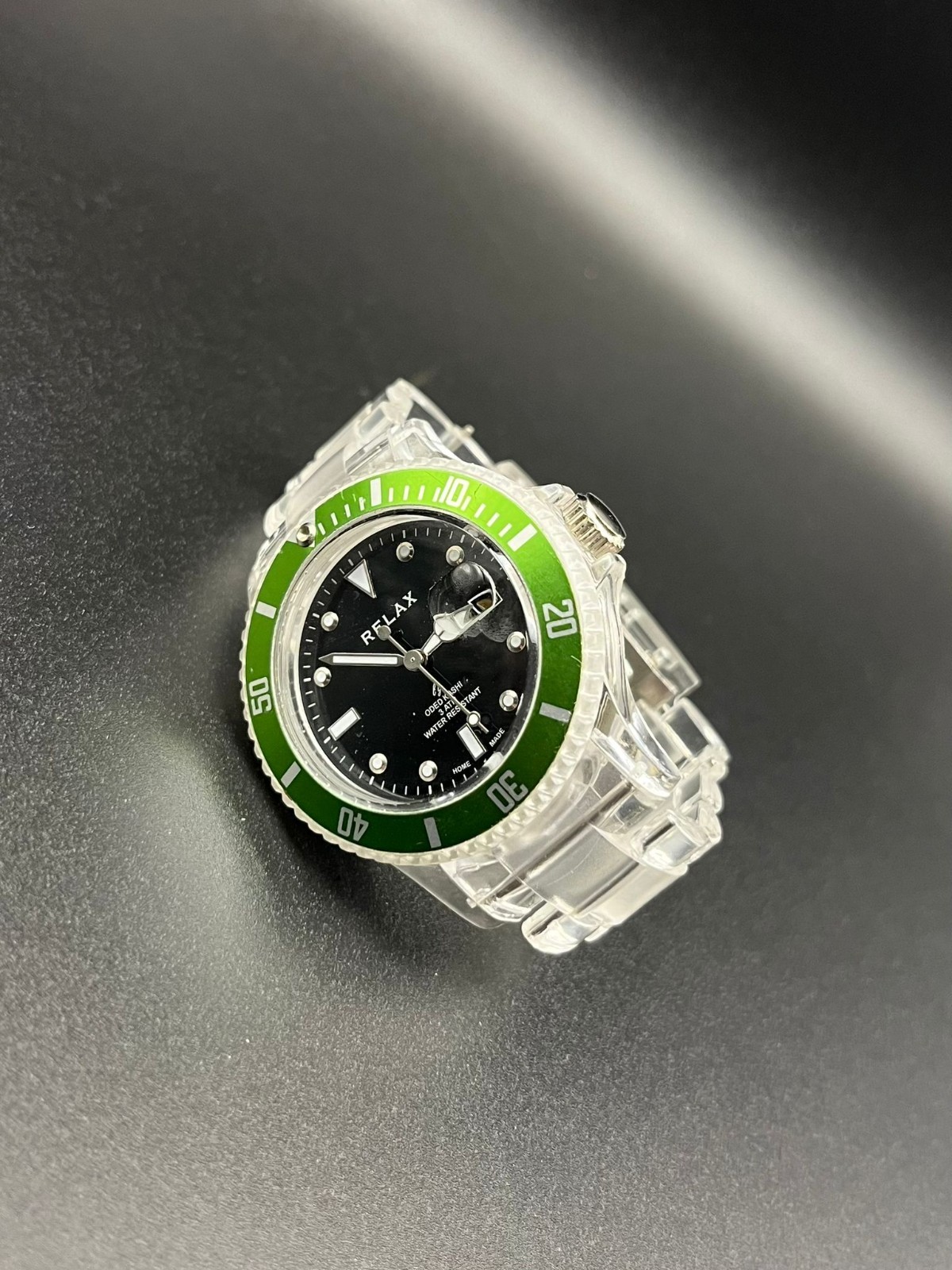 Rare Oded Kashi “Relax” Transparent Diver Wristwatch