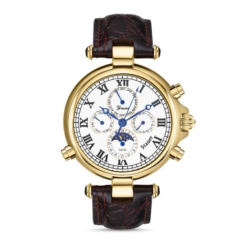Stauer Gold Finished Graves ’33 Wristwatch – Automatic Watch for Men with