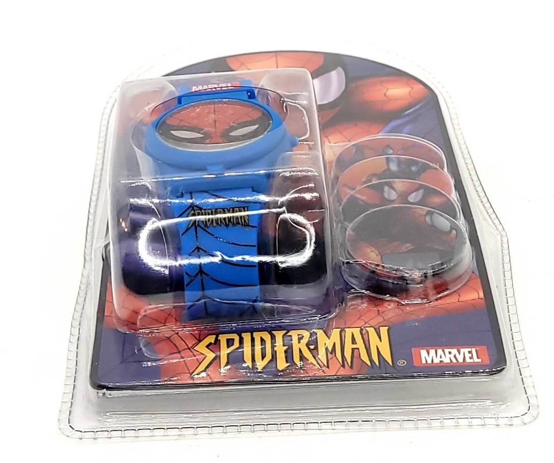 Spider-Man Digital Wristwatch Includes Multiple Faces Envy Watches Marvel 2002