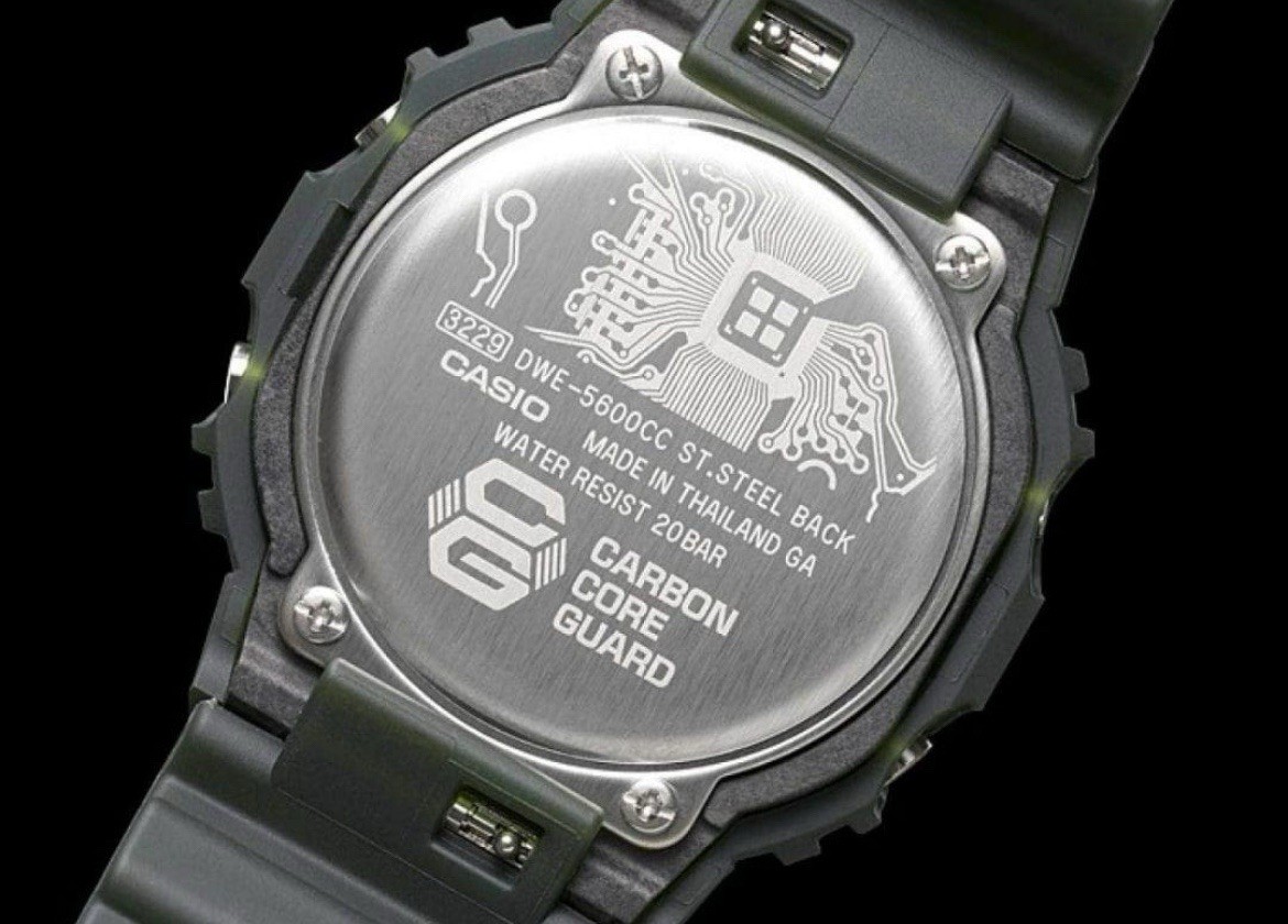 Casio G-Shock DWE-5600CC-3ER Resin Case with Green Plastic Band Men’s From Japan